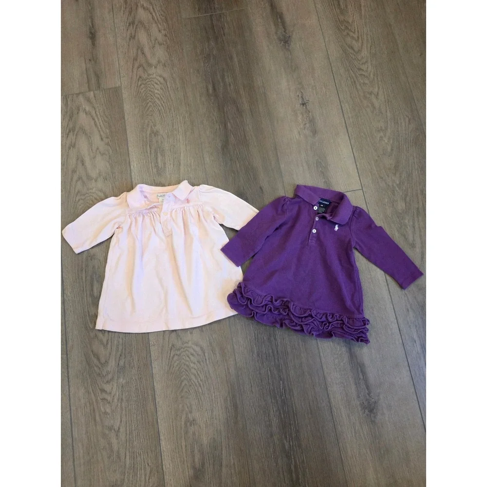 Ralph Lauren Infant‎ Girls Size 9 months Long Sleeve Dress Bundle